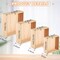 16-Piece Unfinished Wooden Box Set – Rustic Wood Crates in 4 Sizes (4×4, 5×5, 6×6, 7×7 in) for Crafts, Storage, Centerpieces, Home Décor, Drawers, and Treasures